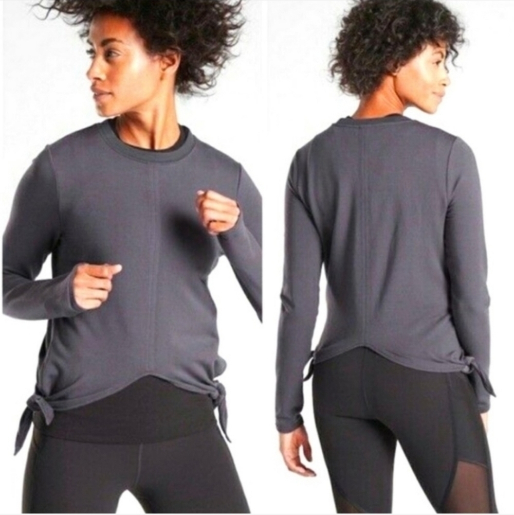 Athleta Samsara Side Tie Nirvana Sweatshirt Size Medium